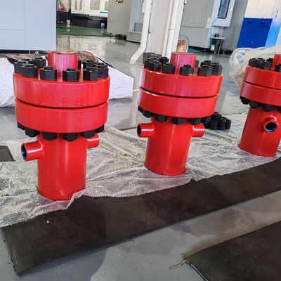 API 6A तेल क्षेत्र सीमेंटिंग के लिए वेलहेड केसिंग हेड 2000-15000 PSI