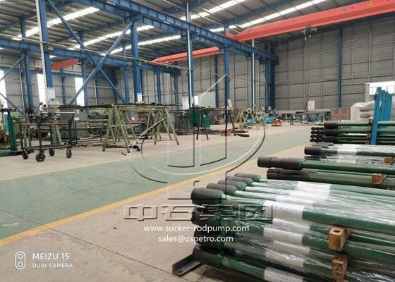 एपीआई चूसने वाला रॉड खैर पंप मिश्र धातु इस्पात सामग्री क्रोम बैरल B12-150 के साथ ट्यूबिंग
